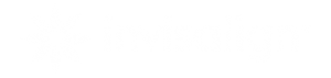Invisalign logo with blue starburst symbol and lowercase text.